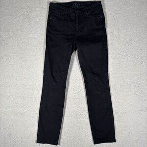 Lucky Brand ‎ Hayden Skinny Jeans Women's Size 0/25 Black Punk Grunge Goth